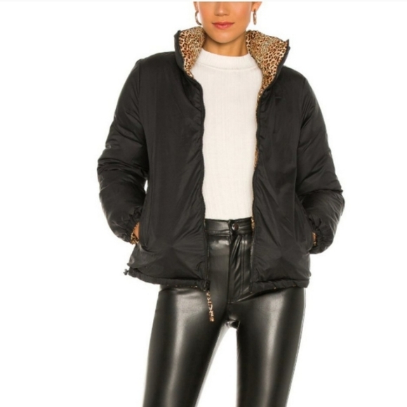 BB Dakota by Steve Madden Reversible  Cool Kitten Puffer Jacket Size XS - Picture 2 of 9